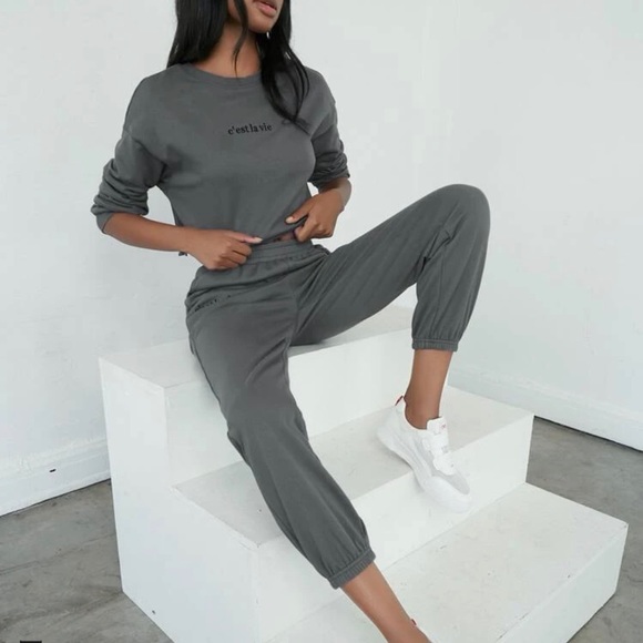 SHEIN Pants - Shein 2 piece sweat outfit! Brand new never worn!#14